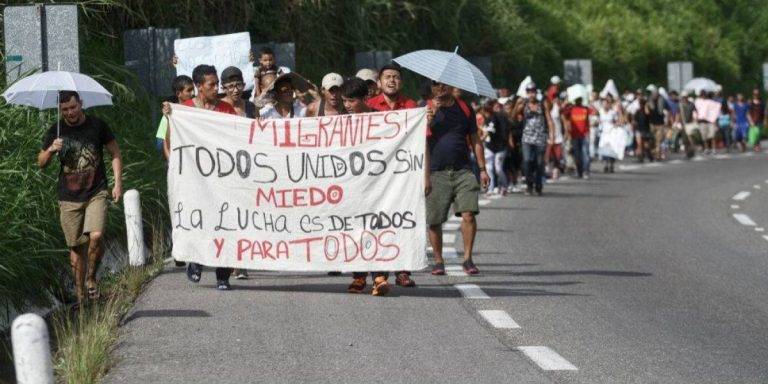 Caravana  hondureña  se multiplica  en territorio chiapaneco