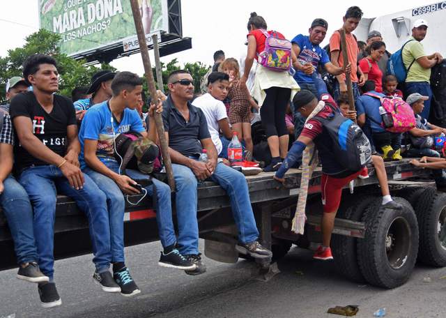 Caravana hondureña llega a la frontera con México