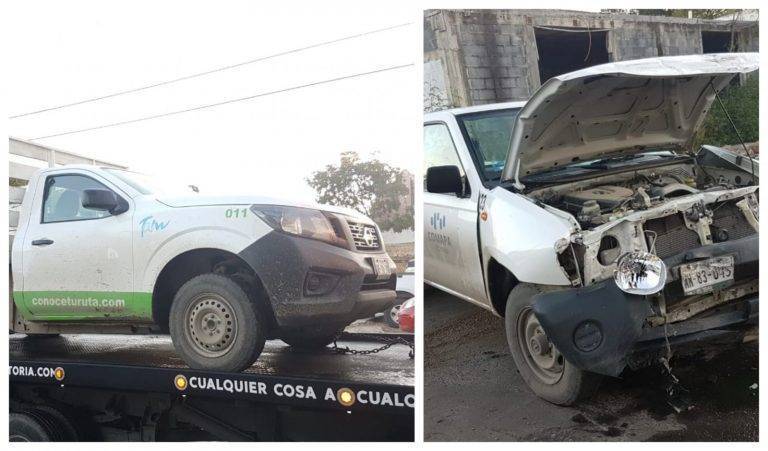 Chocan Trabajadores del Municipio en el 9 Guerrero