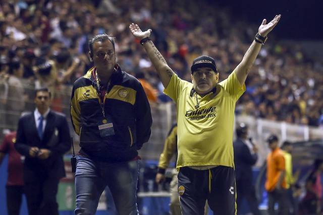 Maradona se pierde final de Dorados; estará en las gradas