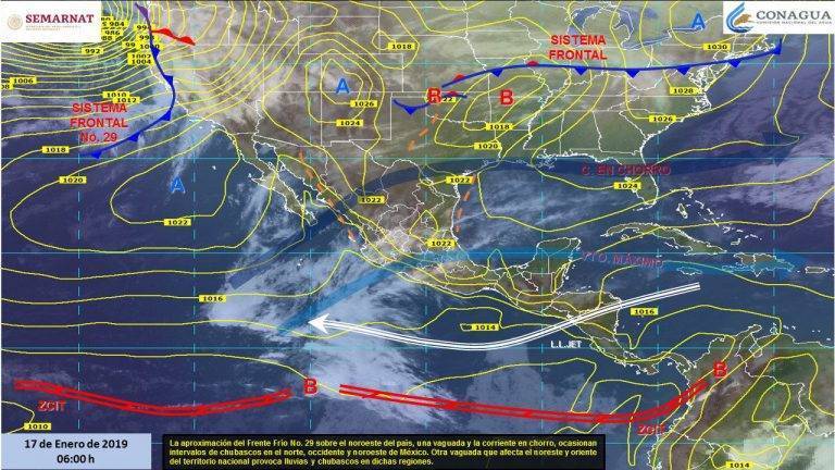 Anuncian Ingreso de Frente Frio número 29