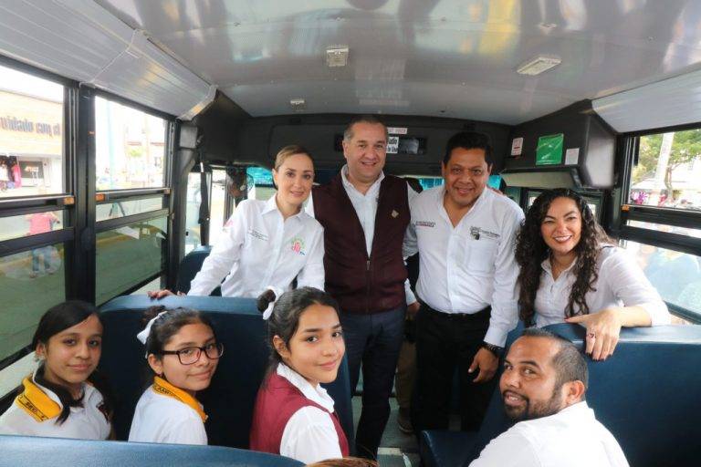 Arranca Oseguera programa de â€œTransporte Escolar Gratuitoâ€ en Madero