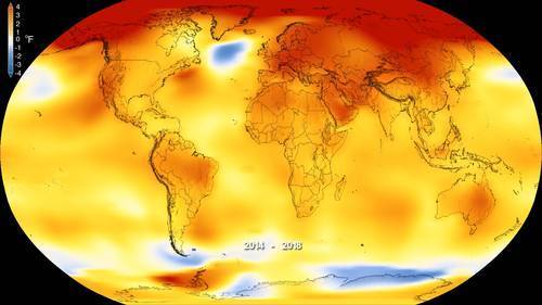 En 2018, temperatura media de la Tierra superó niveles preindustriales