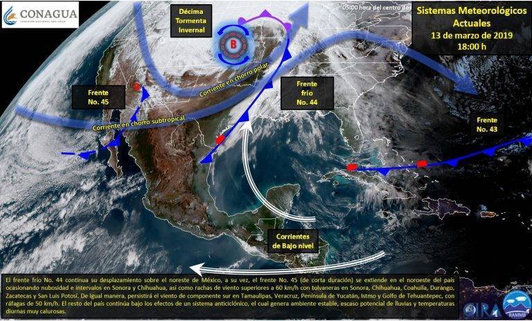 Anuncia protección civil frente frio para el fin de semana