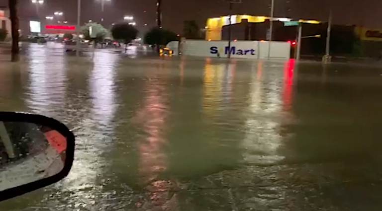 Tromba inunda a Reynosa