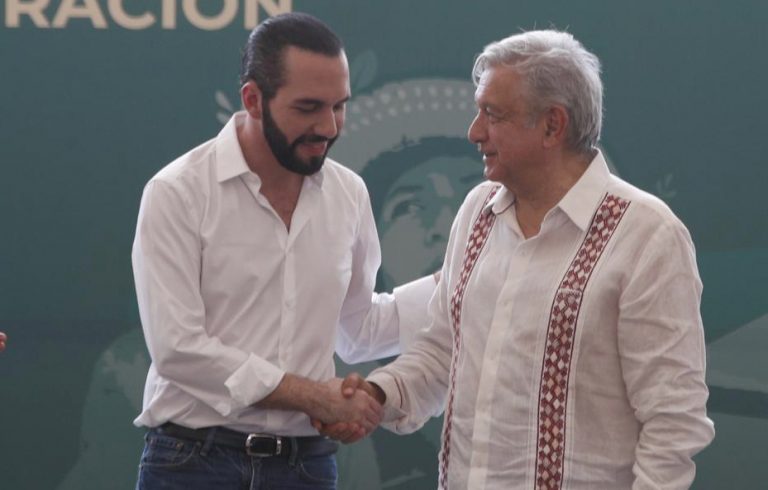 AMLO y Nayib Bukele firman carta de cooperación bilateral