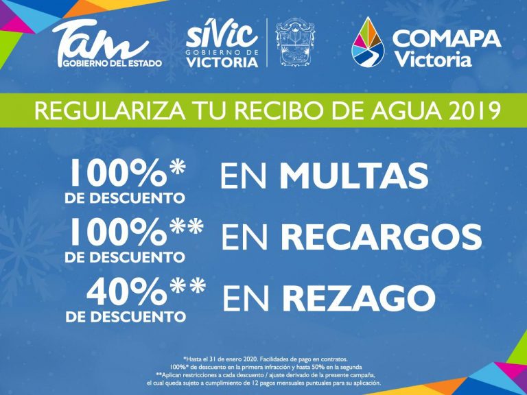 Inicia Comapa campaña de Regularización;  Descuentos en Recargos, Multas y Rezagos