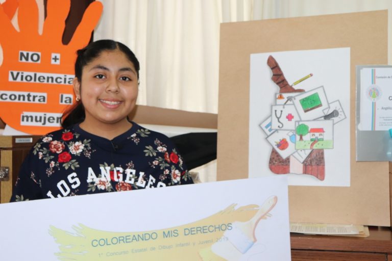 Mantense gana concurso estatal â€œColoreando mis Derechosâ€