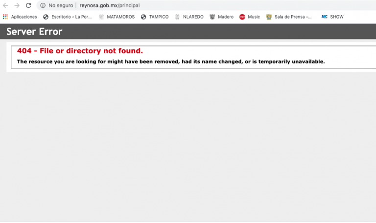 Saturan demandantes de becas página de presidencia de Reynosa