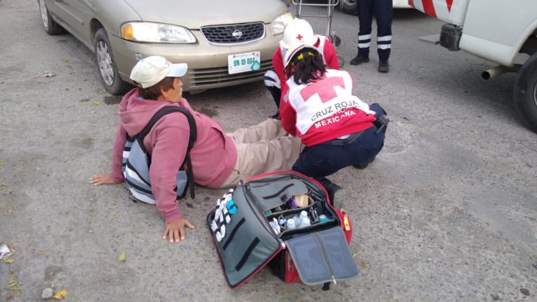 Mandan a ciclista al hospital