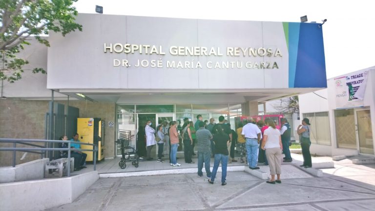 Protestan enfermeras del H. General de Reynosa por la falta de insumos