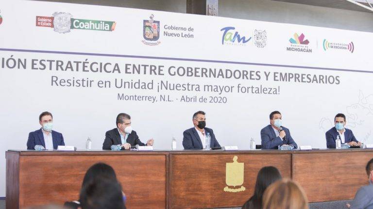 Gobiernos y Empresarios de Tamaulipas, NL, Coahuila, Durango y Michoacán hacen frente común ante Covid-19