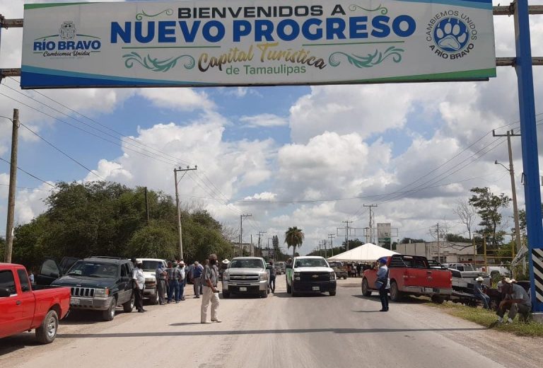 Bloquean puente internacional de Nuevo Progreso