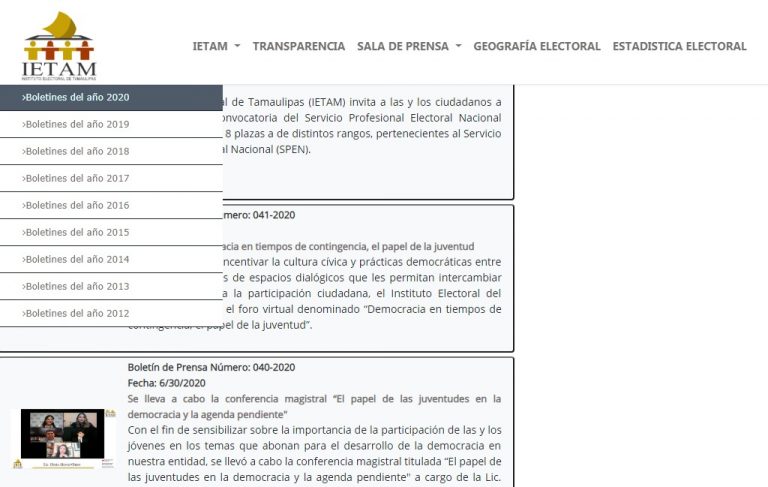 Inaccesible y opaco, el nuevo portal del IETAM