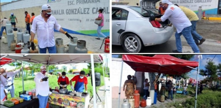 Rigo Ramos entrega gas a mil 800 familias en Reynosa