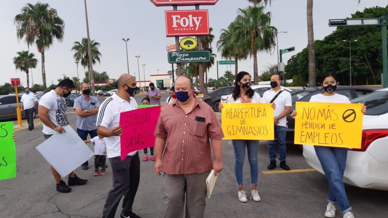 Propietarios y Trabajadores de Gimnasios piden la reapertura de sus negocios