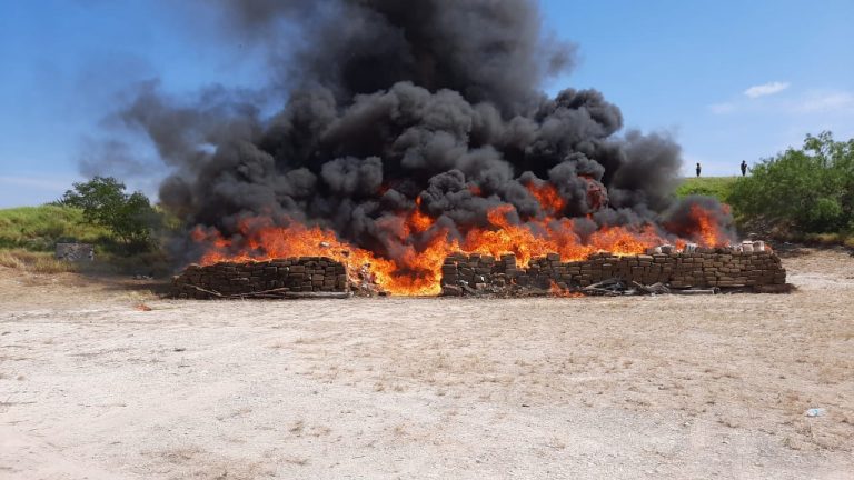 Incineran más de 13 toneladas de Mariguana en Reynosa