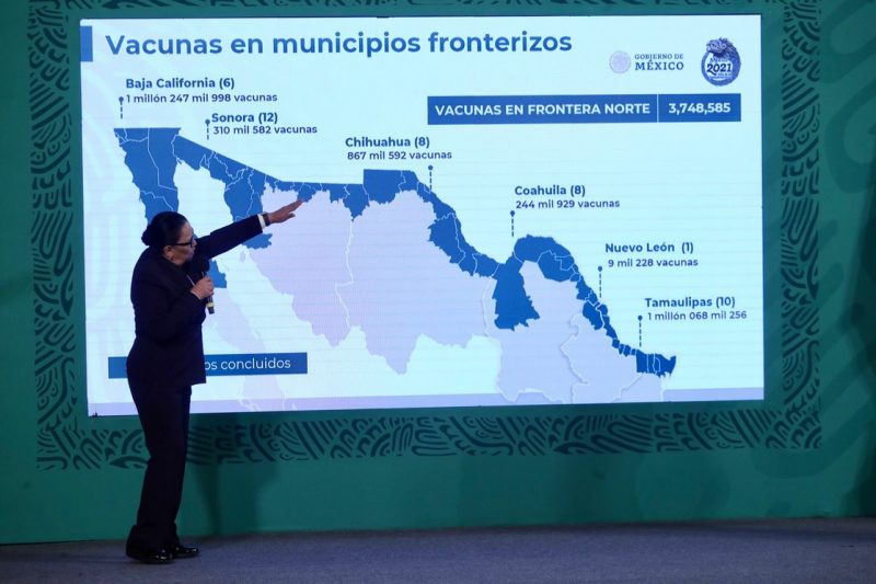 Vacunación impulsó apertura de la frontera, dice López Obrador