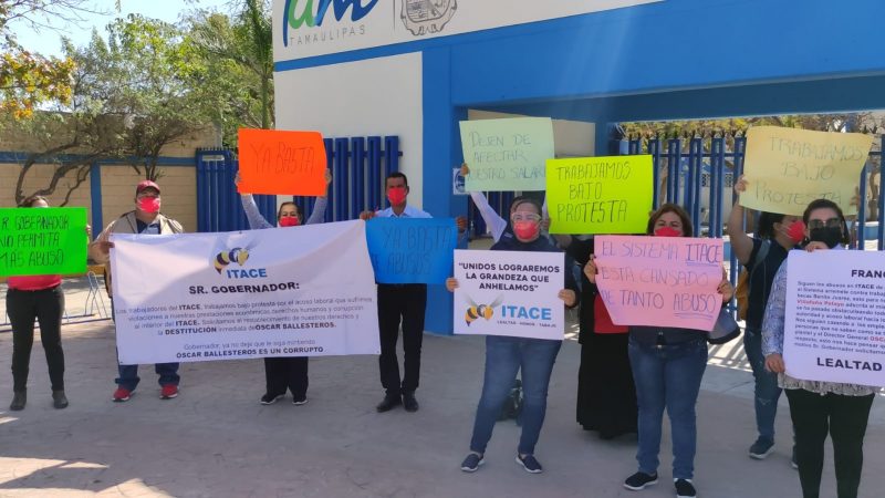 Trabajadores del ITACE de Altamira  piden destitución de su Director Gral.