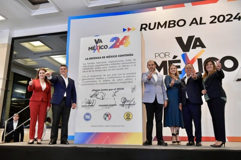 Van PAN, PRI y PRD en coalición rumbo al 2024