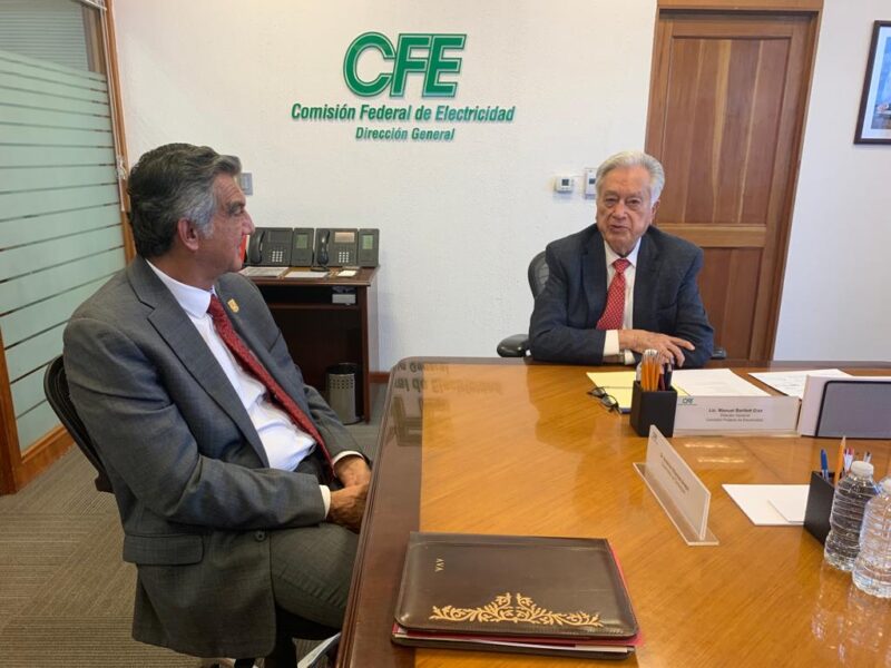 Gobernador gestiona ante CFE tarifas justas para Tamaulipas