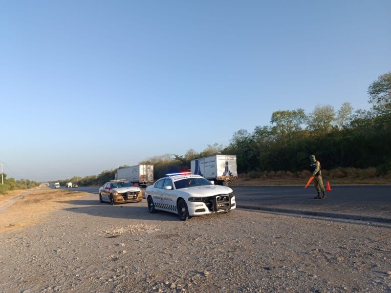 Guardia Estatal atiende dos accidentes en carretera Victoria-Monterrey