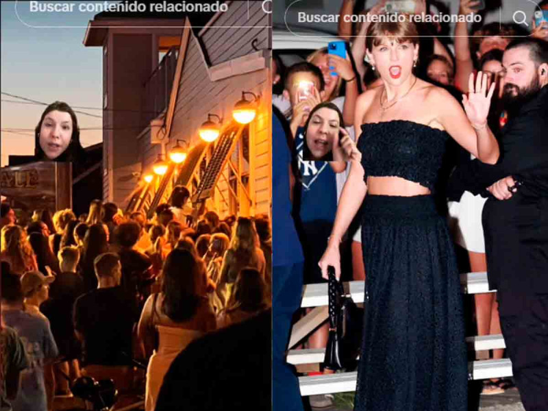 Cientos de fans acosan a Taylor Swift al salir de un restaurante en Nueva Jersey