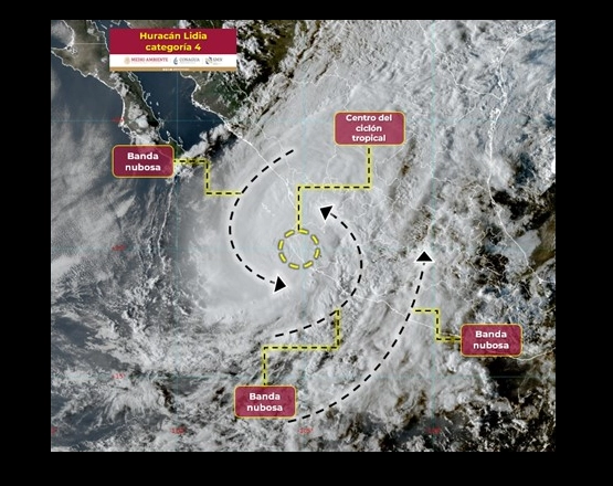 ‘Lidia’ toca tierra en Las Peñitas como huracán categoría 4: SMN