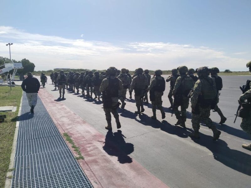 Arriban 100 efectivos del Ejército Mexicano para reforzar la Seguridad en Nuevo Laredo