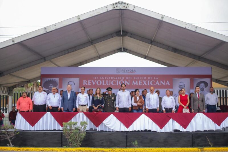 Disfrutaron reynosenses Desfile Cívico Militar Conmemorativo del 113 Aniversario de la Revolución Mexicana