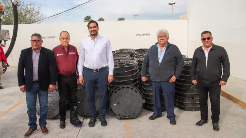 Donó Gobierno de Carlos Peña Ortiz 400 brocales a la COMAPA de Reynosa
