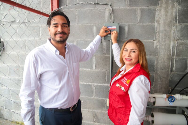 Inauguró Carlos Peña Ortiz planta potabilizadora en albergue Senda de Vida 2 de Reynosa