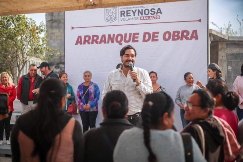Arrancó el Alcalde Carlos Peña Ortiz con nuevas obras de pavimentacion en Reynosa