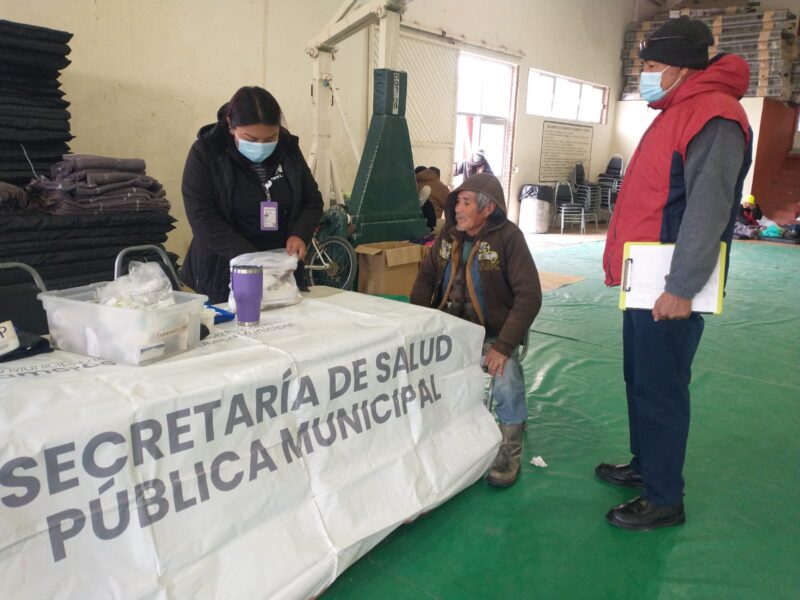 Atiende Protección Civil a 40 personas en refugio; Secretaría de Salud Municipal les brinda atención médica