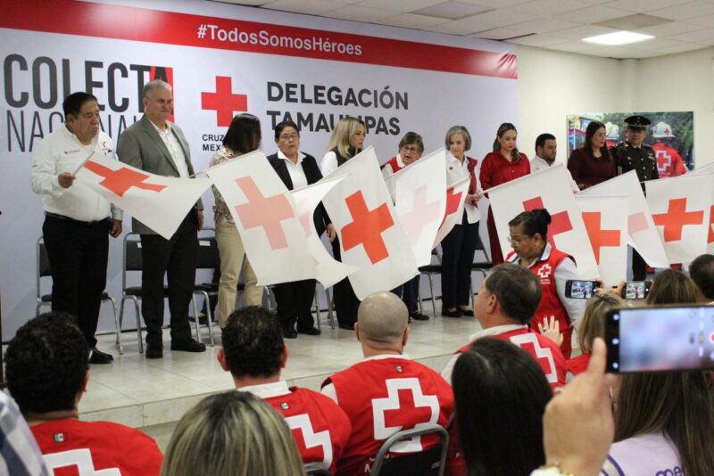 Arranca Colecta anual de la Cruz Roja Mexicana en Tamaulipas