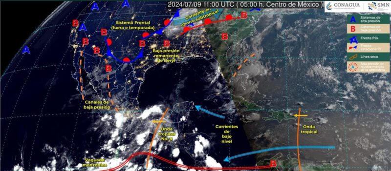 Siguen las lluvias para Tamaulipas