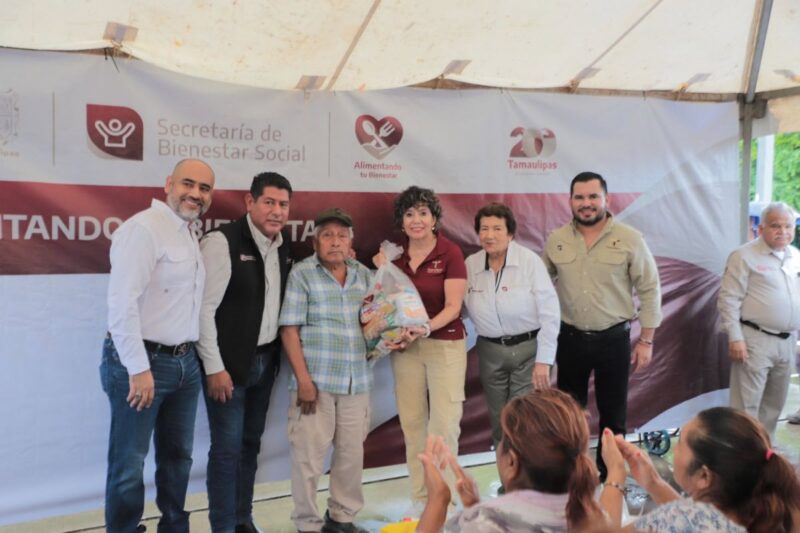 Entrega SEBIEN apoyos del Programa Alimentando tu Bienestar en Altamira