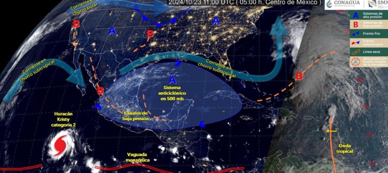 Pronostica SMN lluvias y chubascos para Tamaulipas