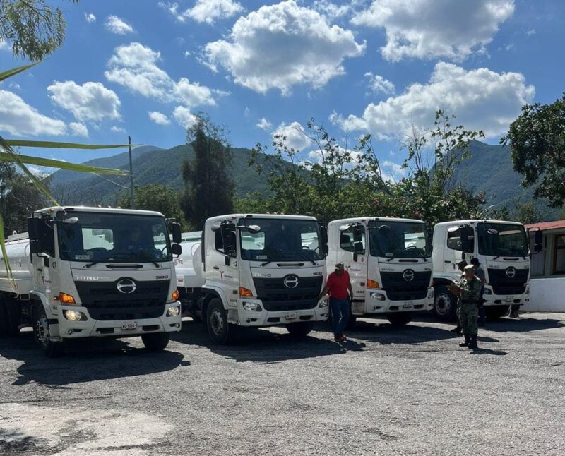 Envía Tamaulipas camiones cisterna en apoyo a Guerrero tras paso del huracán John