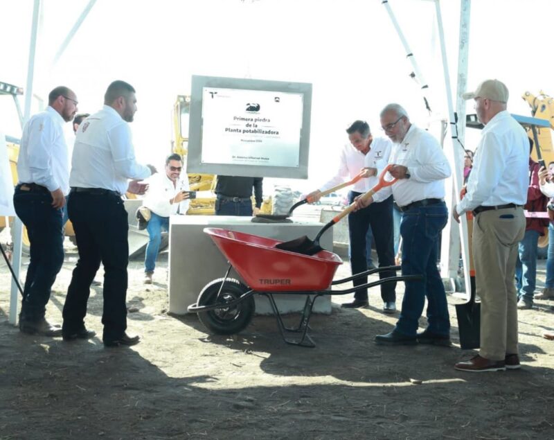 Inicia Américo construcción de planta potabilizadora para mejorar abasto de agua a Ciudad Victoria