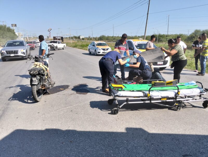 Accidente vial en Reynosa deja un lesionado; rápida respuesta de la comunidad y emergencias