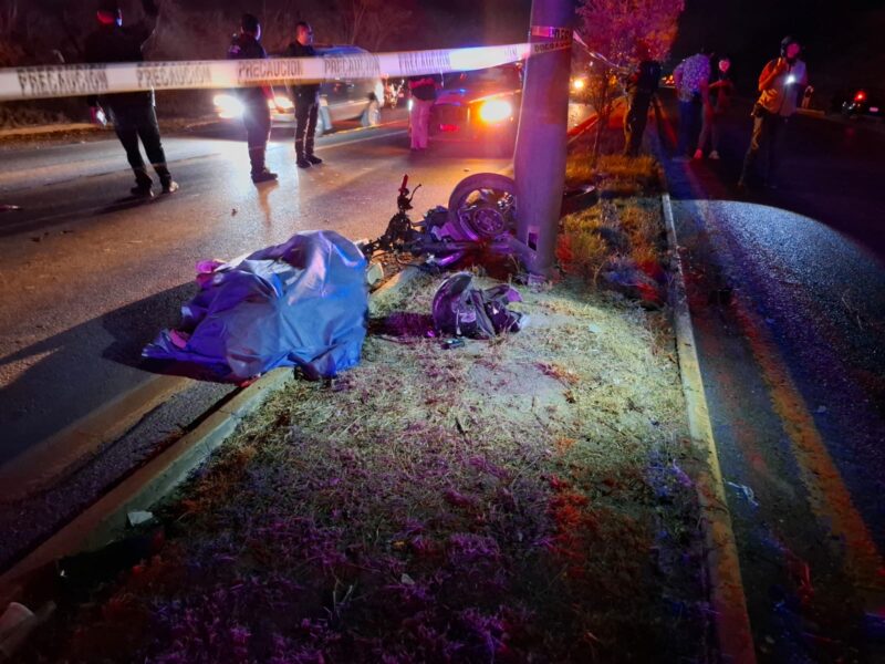 Joven motociclista muere en accidente en Libramiento Naciones Unidas