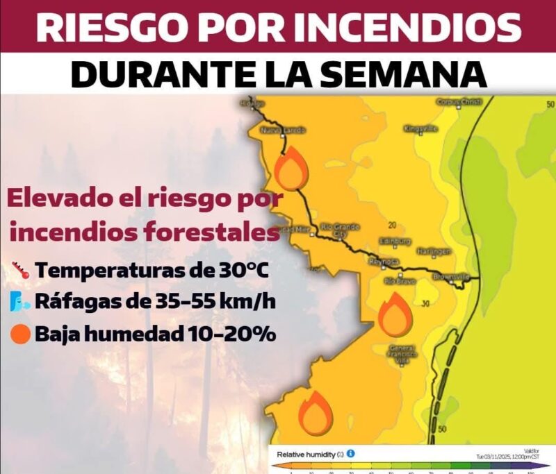 Alertan por riesgo de más incendios en Tamaulipas