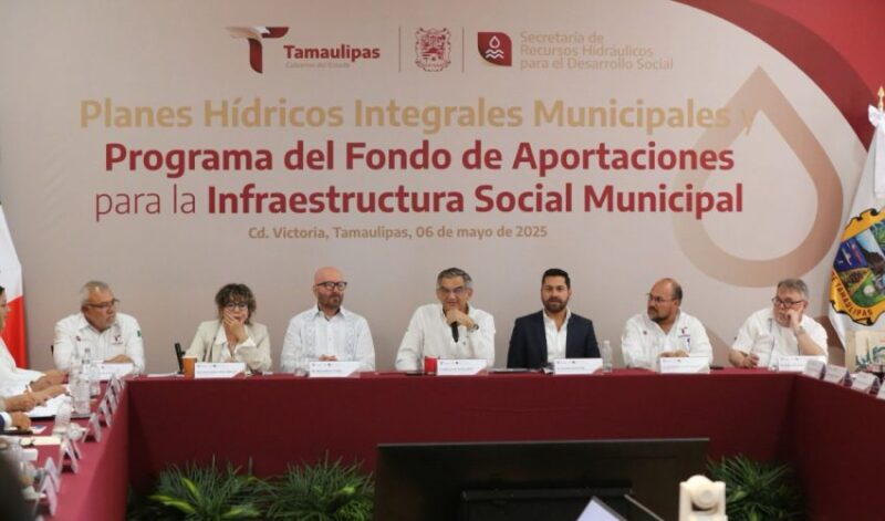 Impulsa Américo Villarreal proyectos municipales de infraestructura hídrica