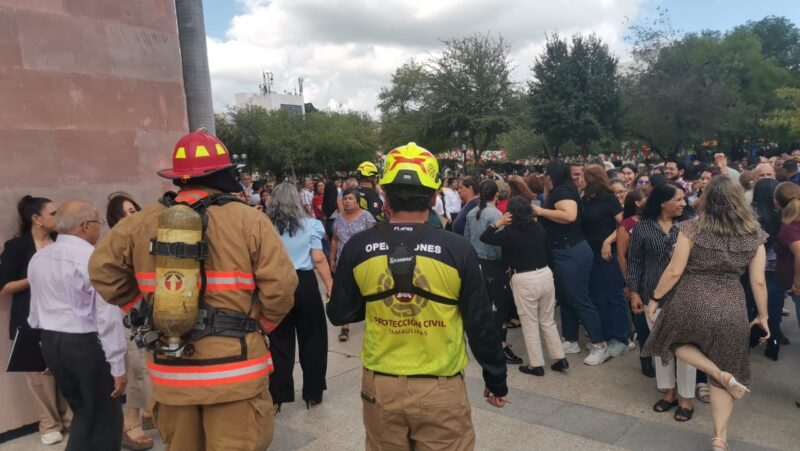 77 mil personas  participaron en el Simulacro Nacional en Tamaulipas