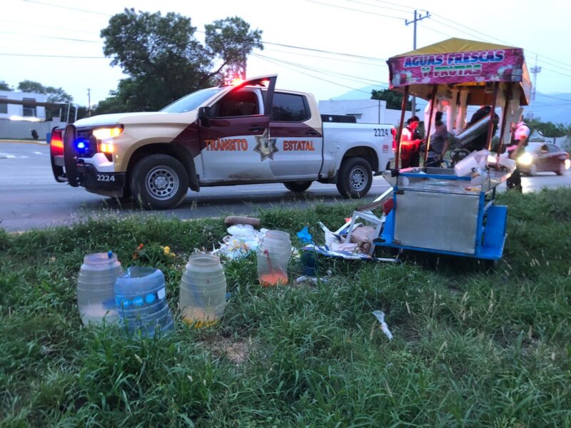 Menor se accidenta con su triciclo en el Libramiento Naciones Unidas