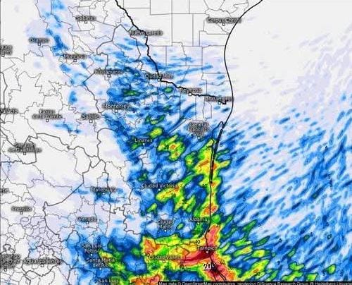 Lluvias intensas y fuertes vientos por tormenta “Raymond”