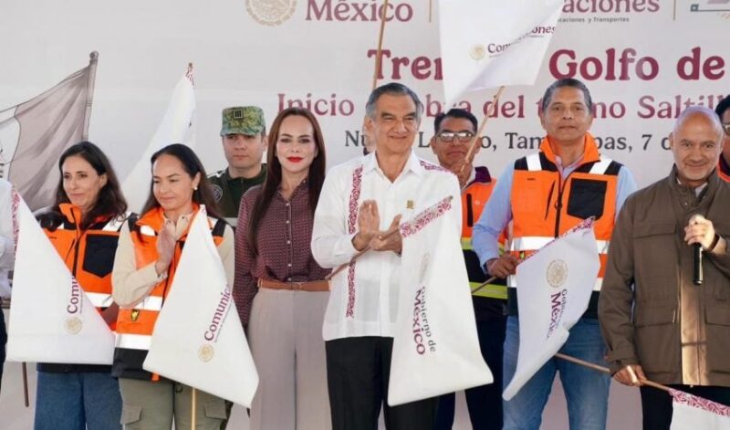 Inicia construcción del tren Nuevo Laredo–Saltillo; será la frontera más importante de América Latina