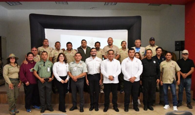 Brinda SSPT capacitación en materia de seguridad pública a personal de Tamatán