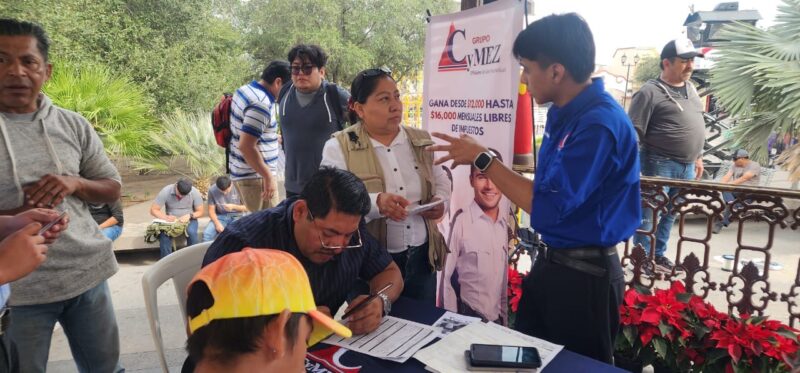 Realizan Jornada de Empleo con vacantes disponibles hoy en la plaza principal de Reynosa